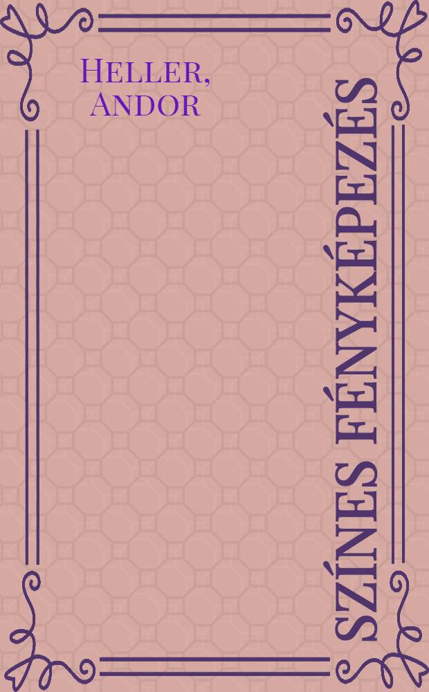 Színes fényképezés