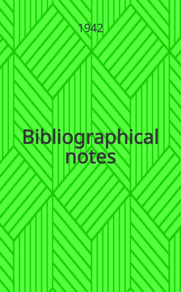 Bibliographical notes