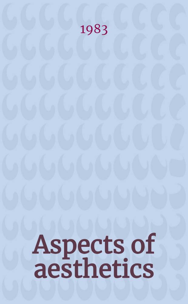 Aspects of aesthetics