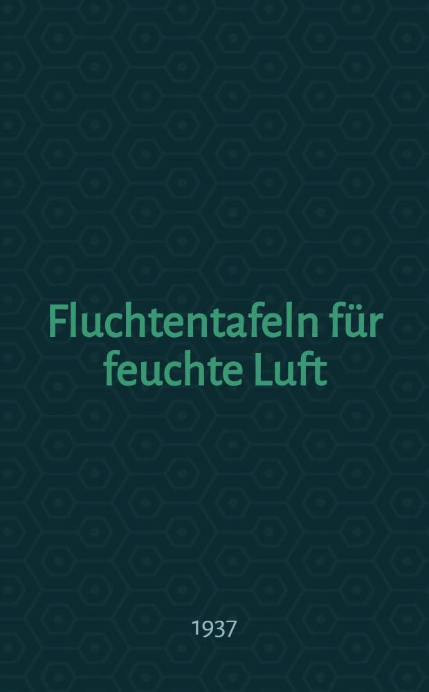 Fluchtentafeln für feuchte Luft