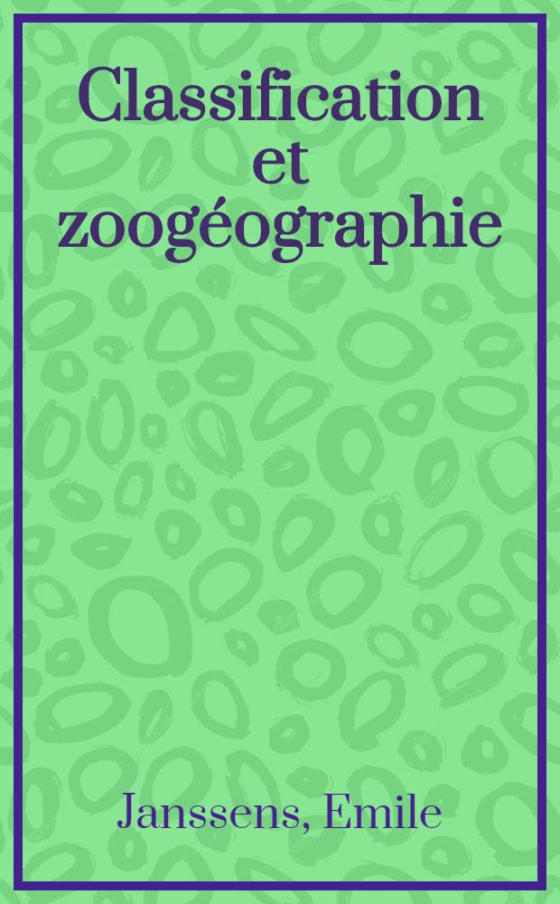 Classification et zoogéographie : (Complément du Coleopterorum catalogus Pars 5, Paussidæ)
