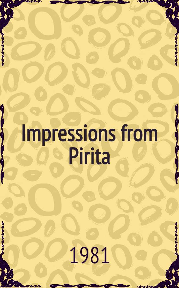 Impressions from Pirita : An album