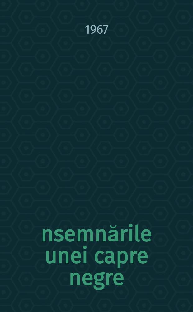 Însemnările unei capre negre : Povestire