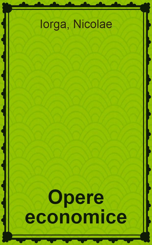 Opere economice