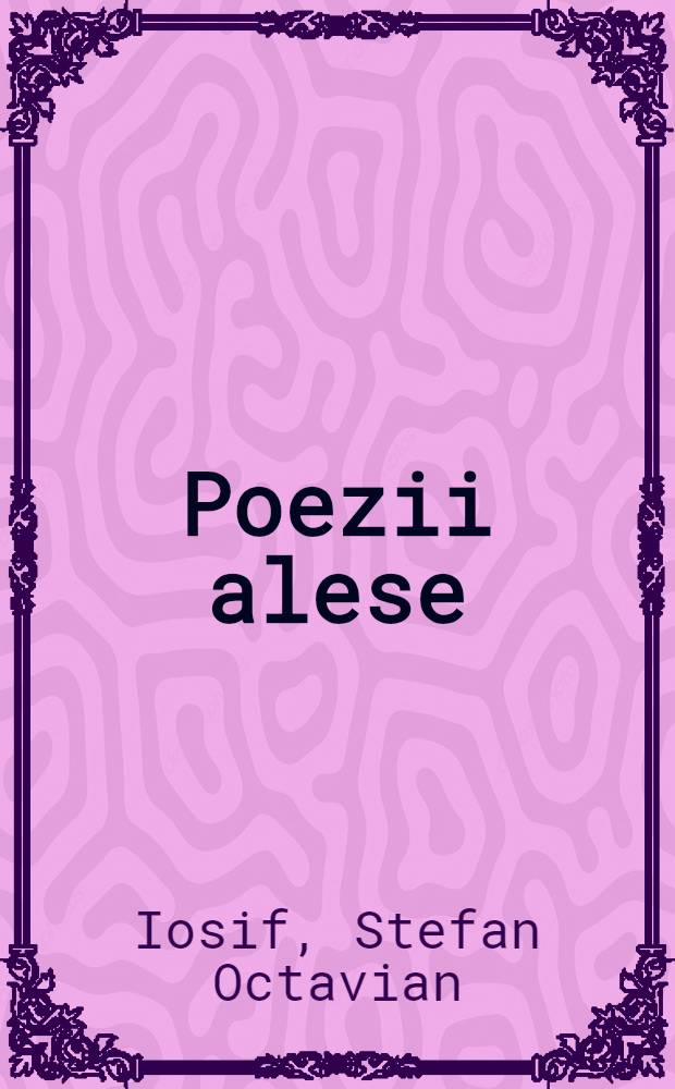 Poezii alese