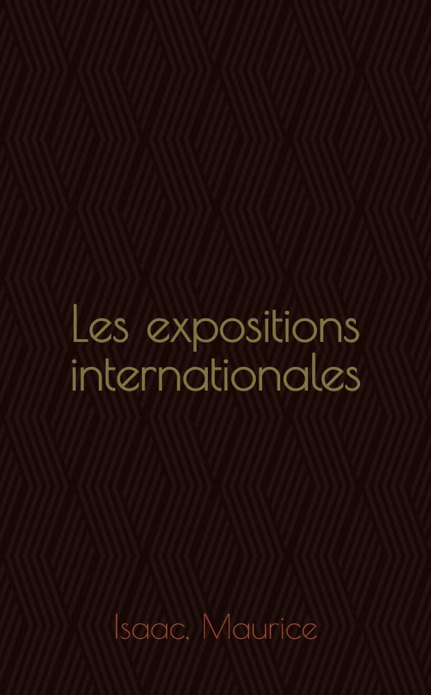 Les expositions internationales