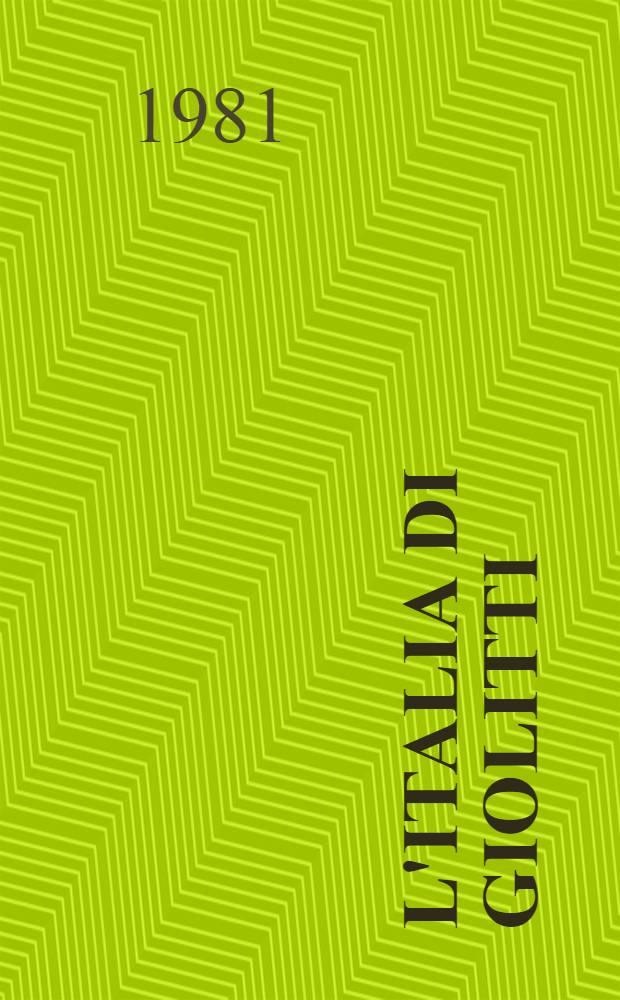 L'Italia di Giolitti