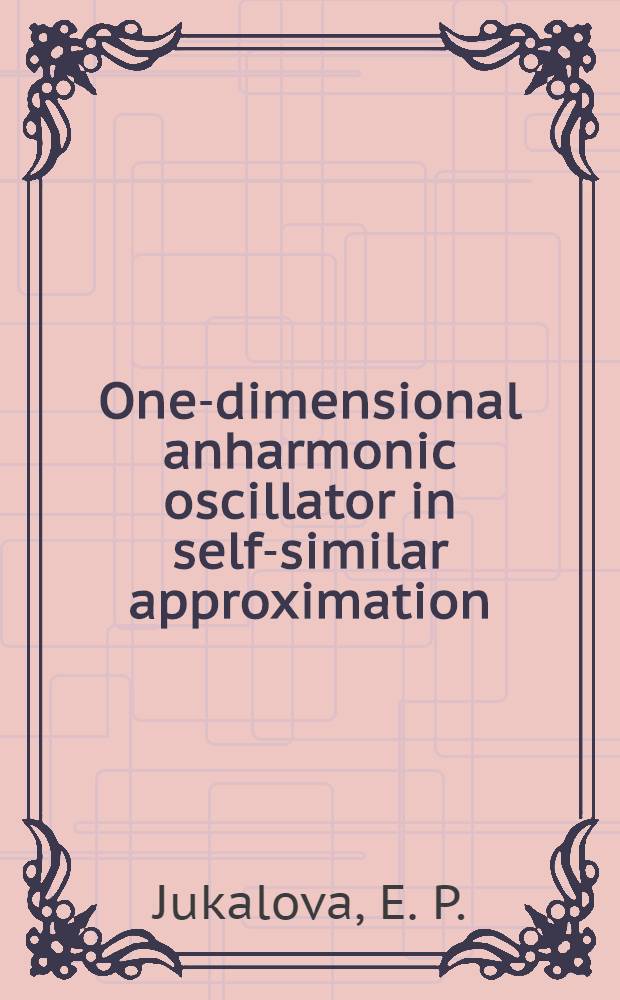 One-dimensional anharmonic oscillator in self-similar approximation
