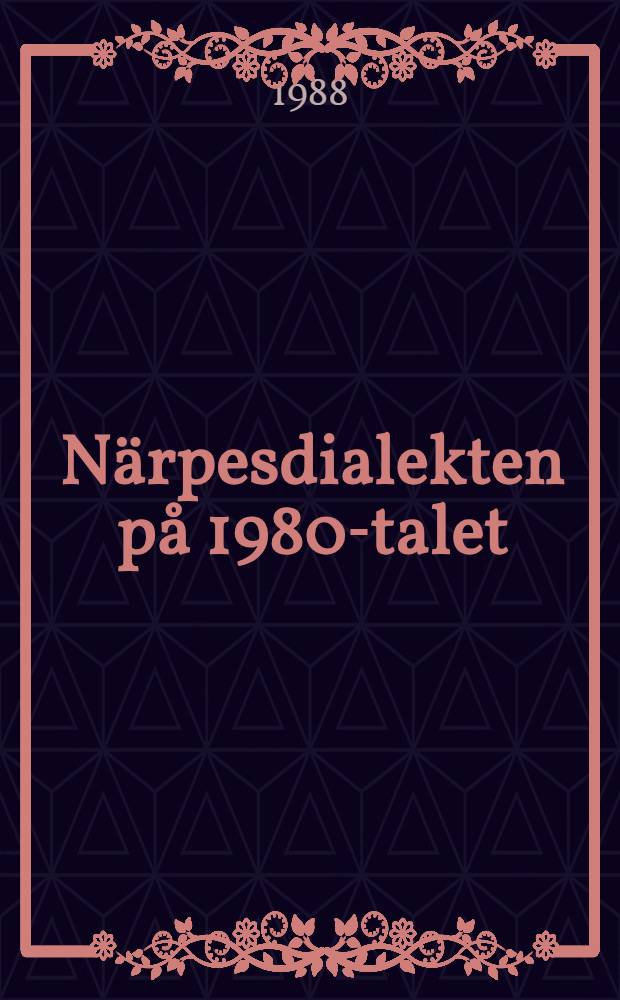 Närpesdialekten på 1980-talet