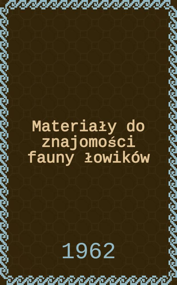 Materiały do znajomości fauny łowików (Diptera, Asilidae) Puszczy Kampinoskiej