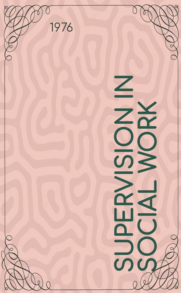 Supervision in social work