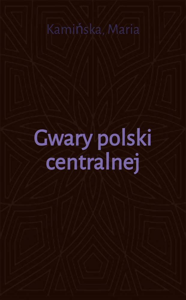 Gwary polski centralnej