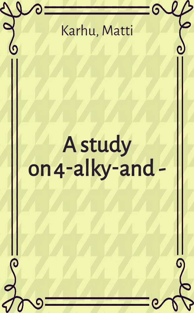 A study on 4-alkyl- and 4-(1-hydroxyalkyl)-substituted-2.5 dienones as intermediates in oxidative coupling of phenols : Diss.