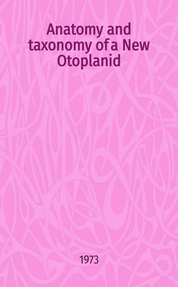 Anatomy and taxonomy of a New Otoplanid (Turbellaria, Proseriata from South Georgia