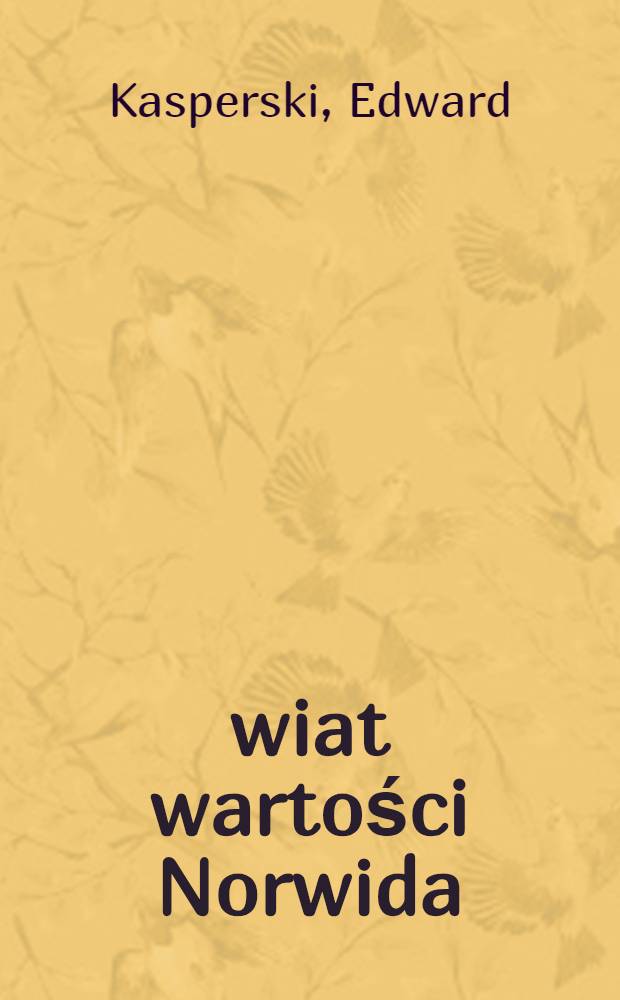 Świat wartości Norwida