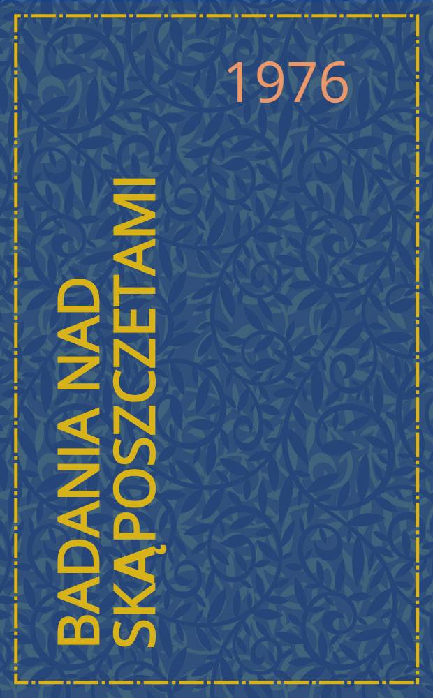 Badania nad skąposzczetami (Oligochaeta) dolnego biegu rzeki Wełny