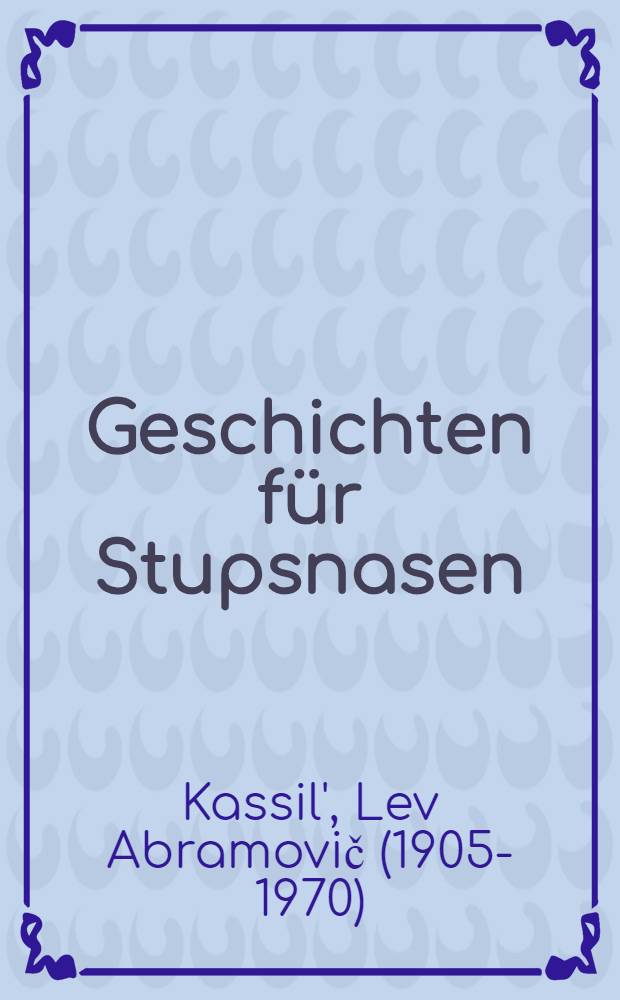Geschichten für Stupsnasen