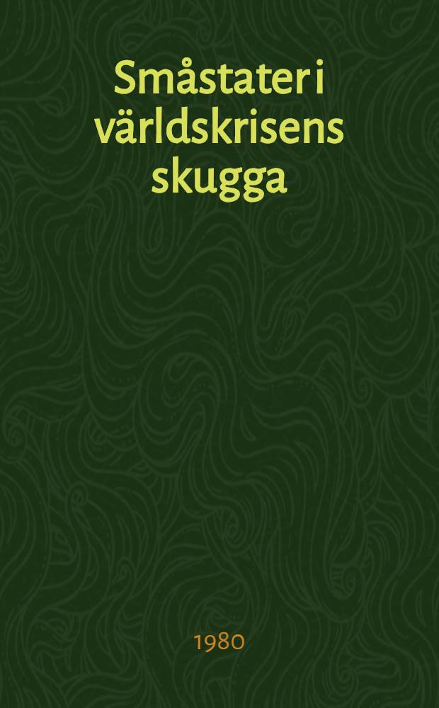 Småstater i världskrisens skugga : Säkerhetsfrågan i den offentliga debatten i Sverige, Finland och Danmark oktober 1939 - november 1938