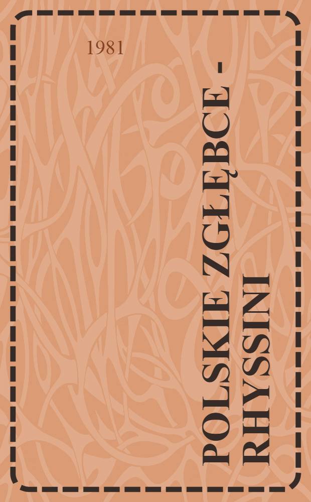 Polskie zgłębce - Rhyssini (Hymenoptera, Ichneumonidae)