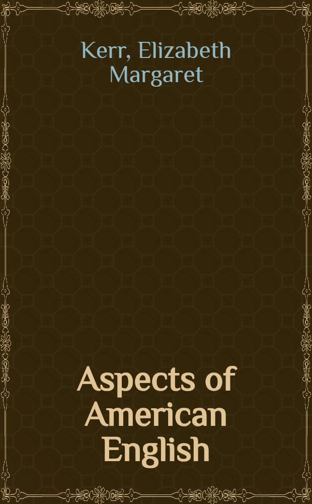 Aspects of American English