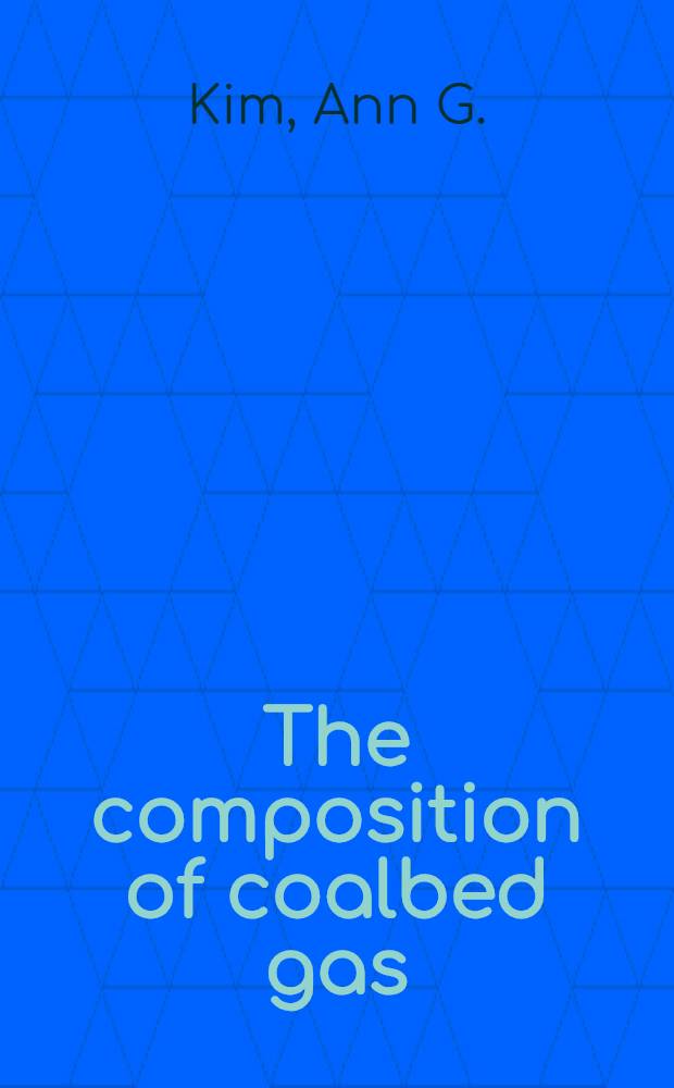The composition of coalbed gas