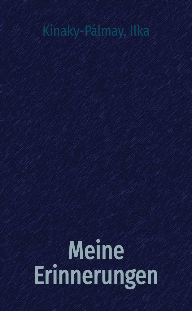 Meine Erinnerungen
