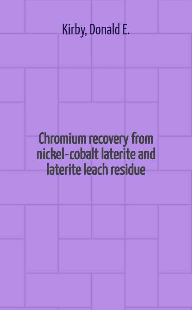Chromium recovery from nickel-cobalt laterite and laterite leach residue