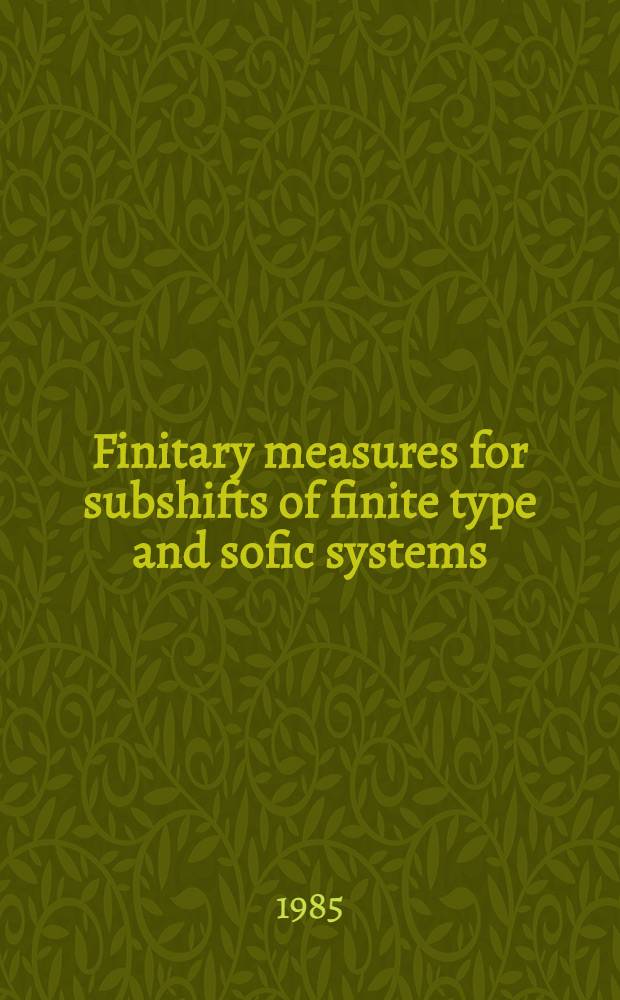 Finitary measures for subshifts of finite type and sofic systems