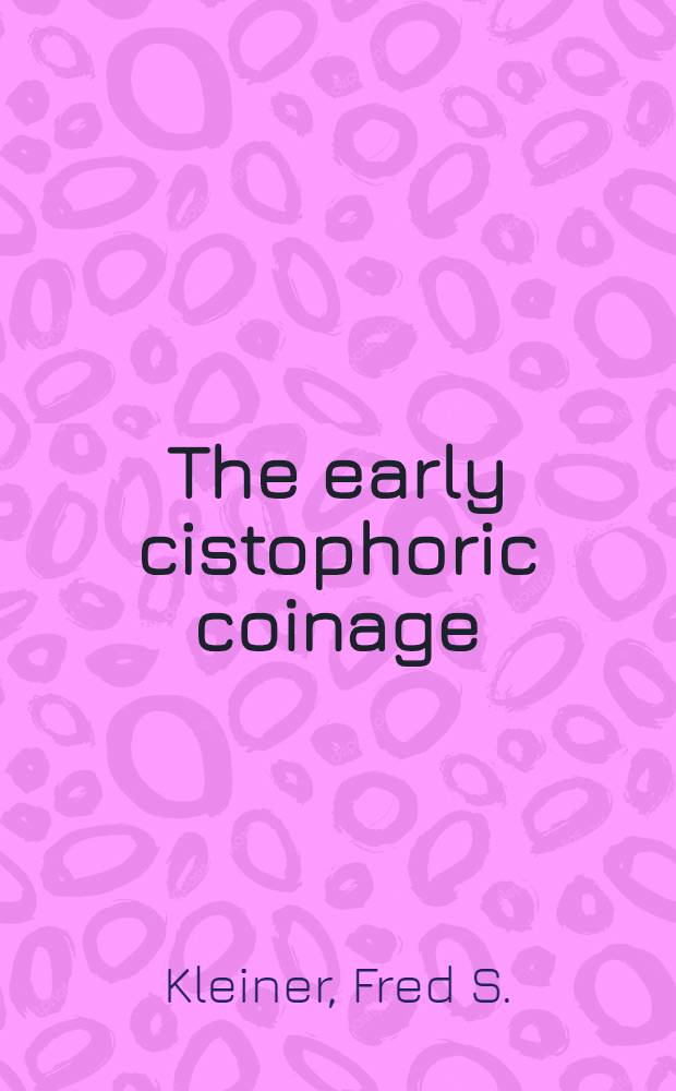 The early cistophoric coinage