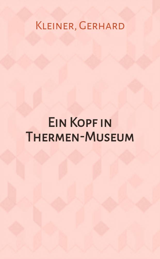Ein Kopf in Thermen-Museum