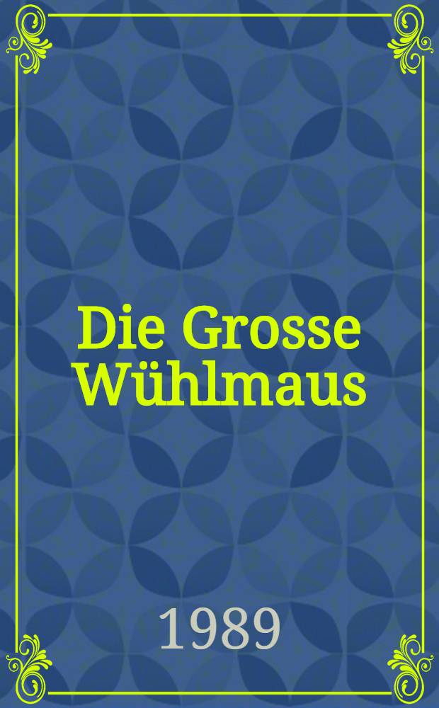 Die Grosse Wühlmaus (Arvicola terrestris L. 1758, Microtidae, Rodentia) in der Slowakei