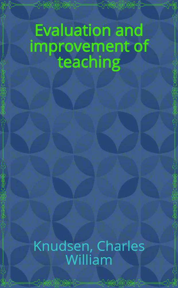 Evaluation and improvement of teaching (in secondary schools)
