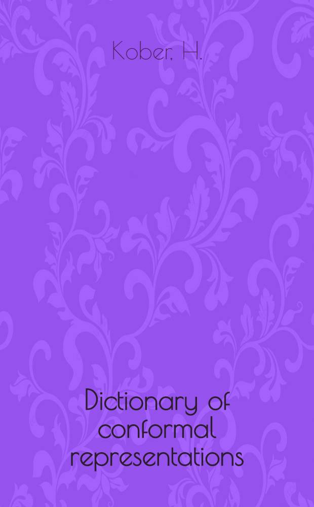 Dictionary of conformal representations