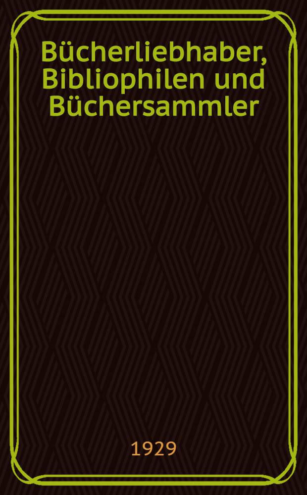Bücherliebhaber, Bibliophilen und Büchersammler
