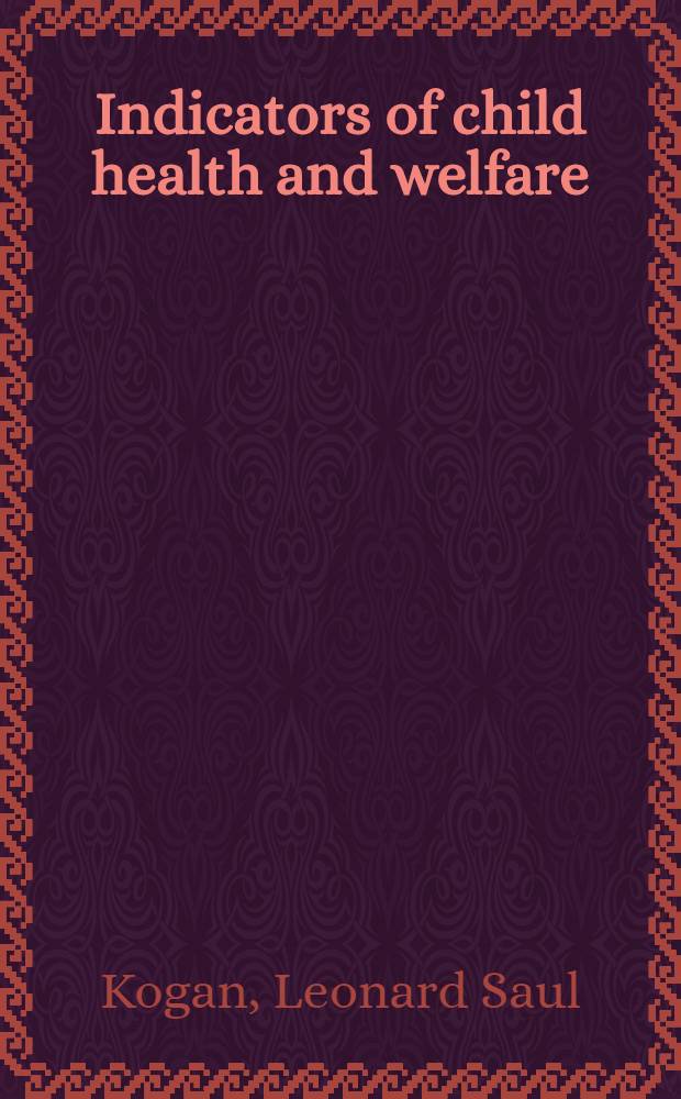 Indicators of child health and welfare: development of the DIPOV index