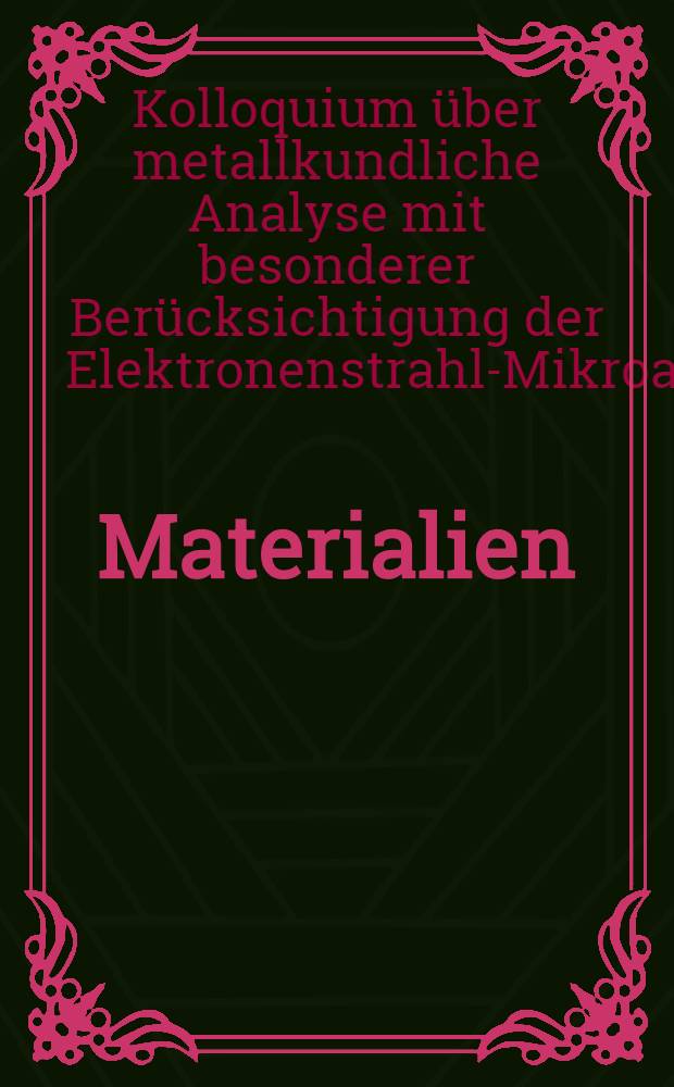 [Materialien]