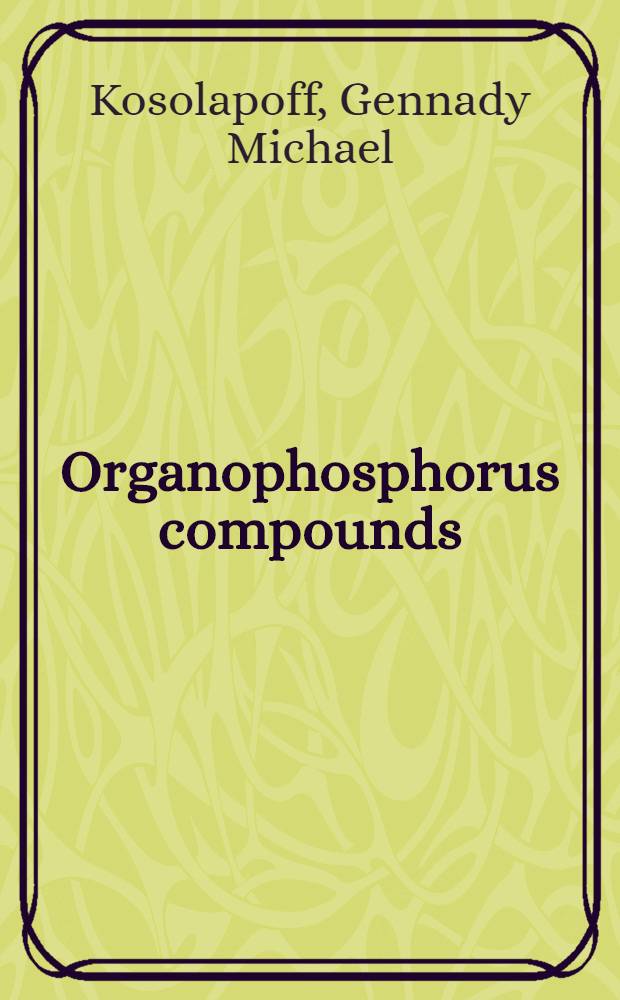 Organophosphorus compounds