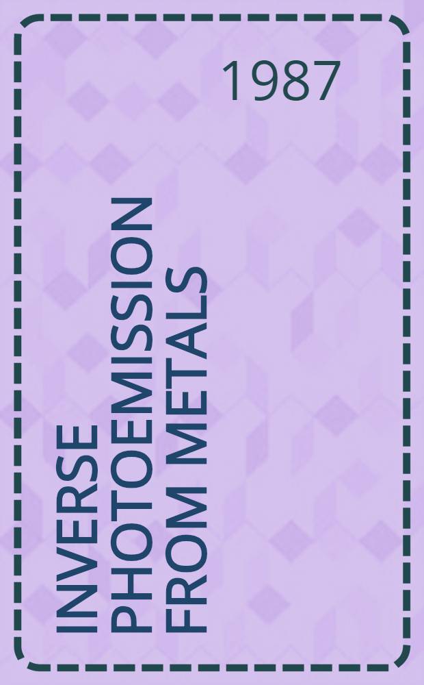 Inverse photoemission from metals : Diss.
