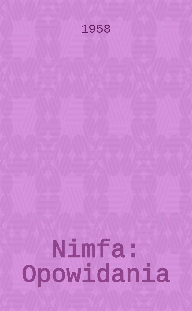 Nimfa : Opowidania