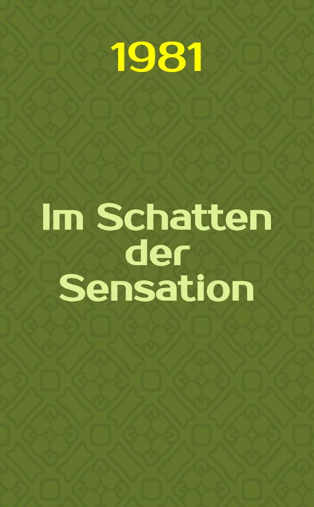 Im Schatten der Sensation : Leben u. Wirken von Fritz Straßmann