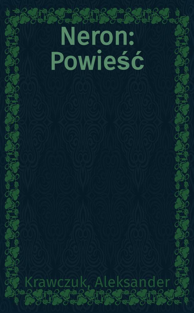 Neron : Powieść