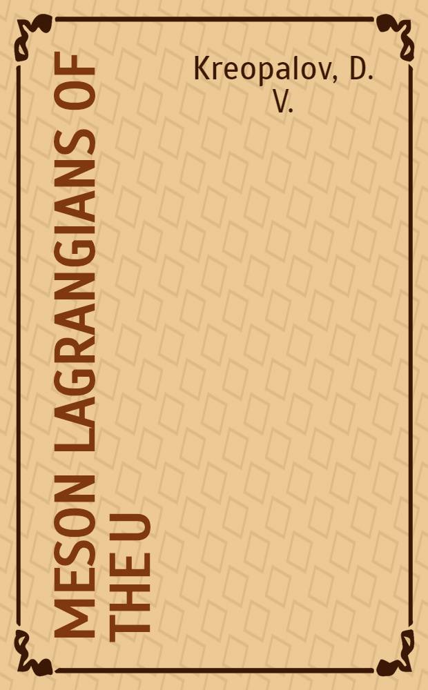 Meson lagrangians of the U(3) group in the model with four-quark interactions