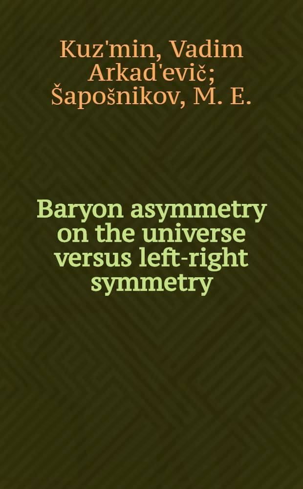 Baryon asymmetry on the universe versus left-right symmetry