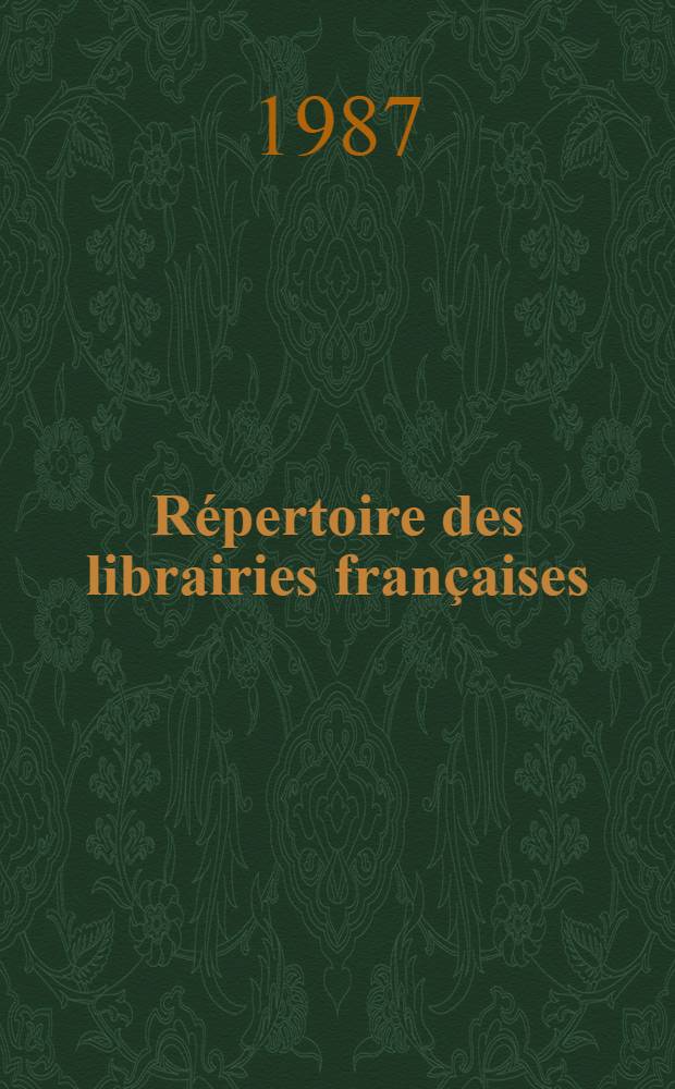 Répertoire des librairies françaises