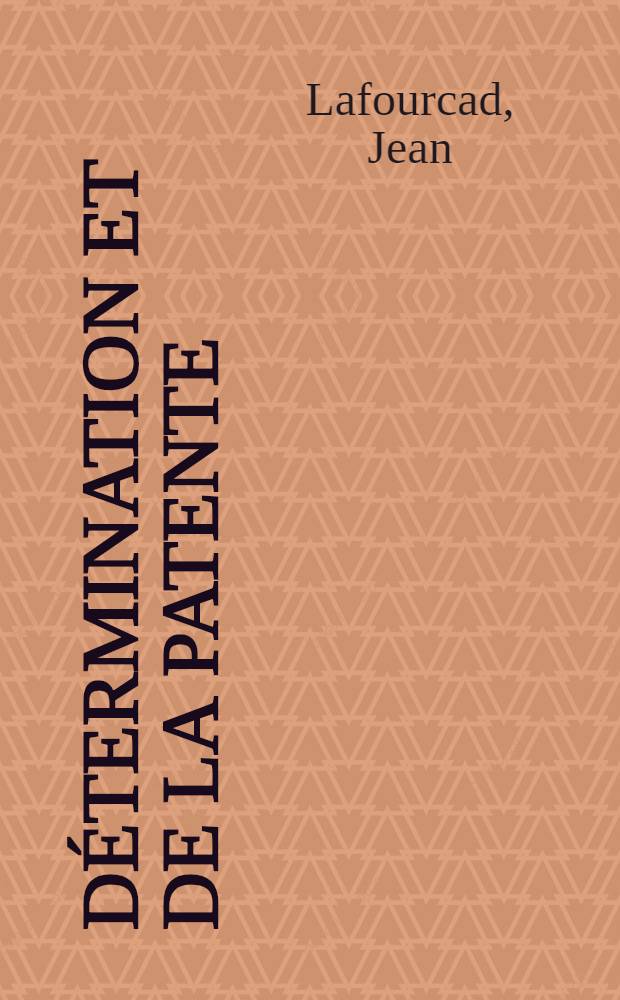 Détermination et de la patente
