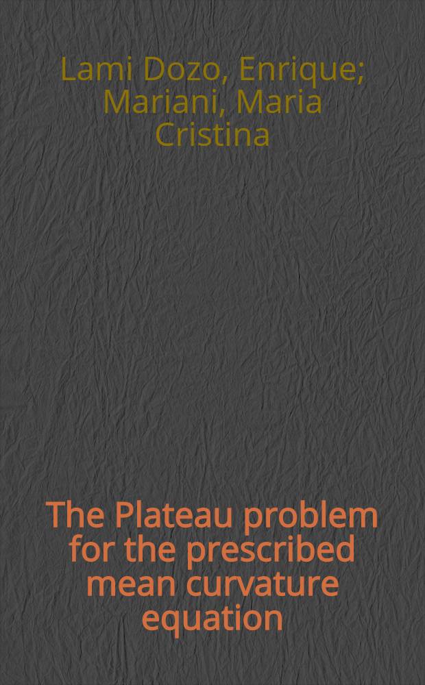 The Plateau problem for the prescribed mean curvature equation