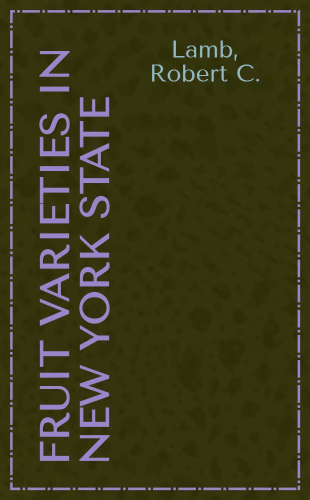 Fruit varieties in New York state: apricots