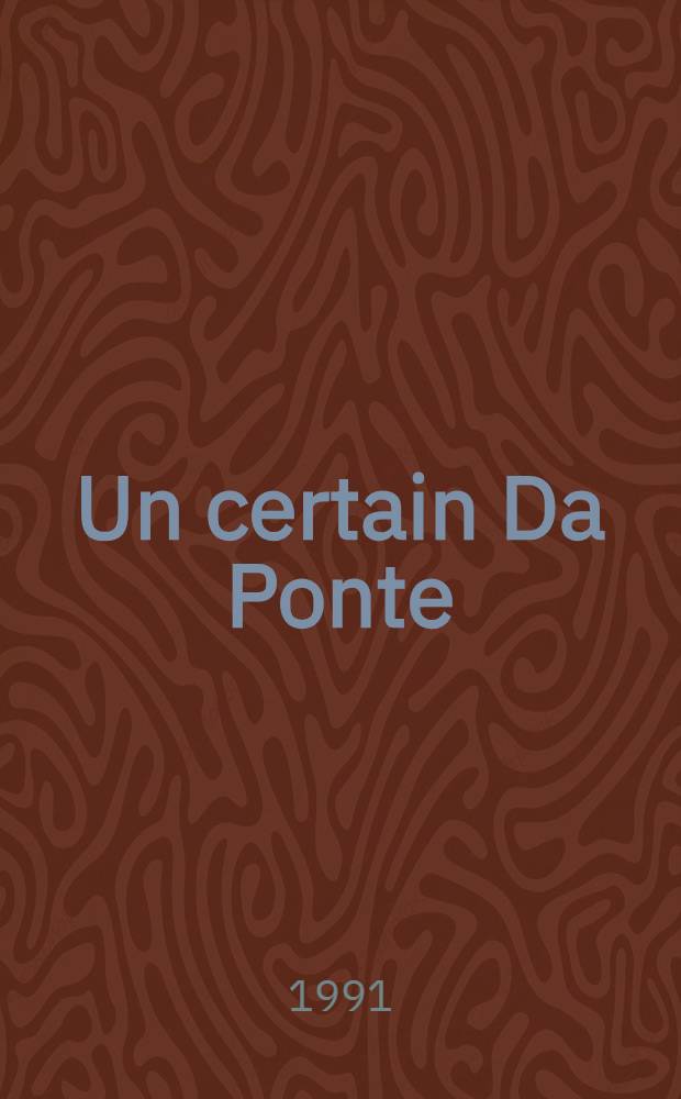 Un certain Da Ponte