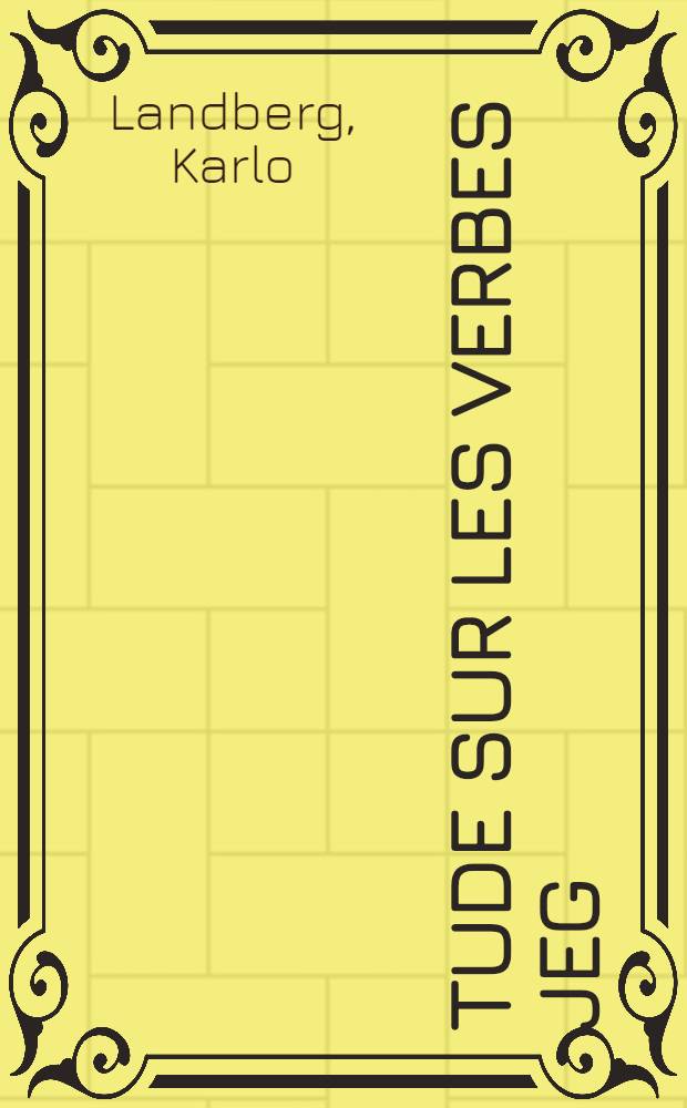 Étude sur les verbes Jeg