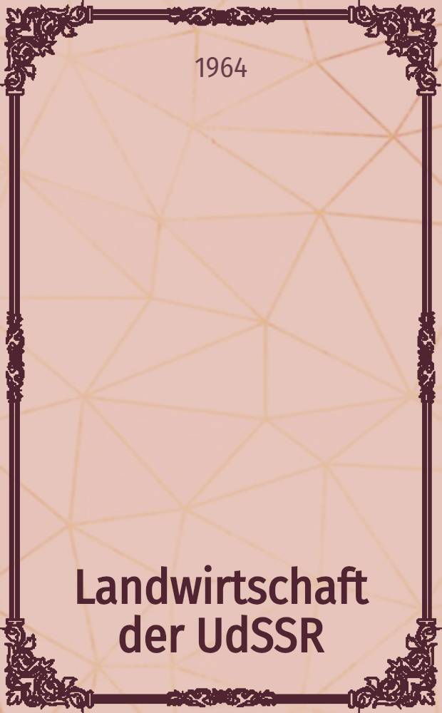 Landwirtschaft der UdSSR